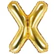 balon foliowy litera x 14 partydeco zloty