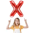 balon foliowy litera x czerwony partydeco 14 ltr