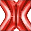 balon foliowy litera x czerwony partydeco 14 ltr