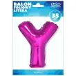 balon foliowy litera y 14 godan rozowy