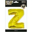 balon foliowy litera z 14 godan zloty