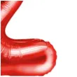 balon foliowy litera z czerwony partydeco 14 ltr