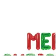 balon foliowy litery merry christmas czerwono zielony partypal 18 ltr