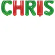 balon foliowy litery merry christmas czerwono zielony partypal 18 ltr