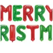 balon foliowy litery merry christmas czerwono zielony partypal 18 ltr