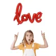 balon foliowy love czerwony jix 22 shp