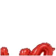 balon foliowy love czerwony jix 22 shp