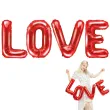 balon foliowy love girlanda czerwony partydeco zestaw