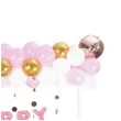 balon foliowy love happy birthday rosegold partypal zestaw 120 szt