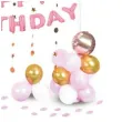 balon foliowy love happy birthday rosegold partypal zestaw 120 szt