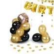 balon foliowy love happy birthday zloto czarne partypal zestaw 120 szt