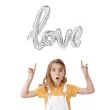 balon foliowy love srebrny patypal 38 shp