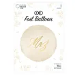 balon foliowy maz kremowy partypal 18 orb