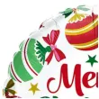 balon foliowy merry christmas bombki qualatex 18 rnd
