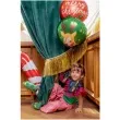 balon foliowy merry christmas czerwony 18 rnd