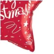 balon foliowy merry christmas gwiazda czerwony qualatex 20 str