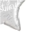 balon foliowy merry christmas gwiazda srebrny qualatex 20 str