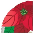 balon foliowy merry christmas kwiat poinsencji amscan 18 rnd