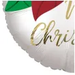 balon foliowy merry christmas kwiat poinsencji amscan 18 rnd
