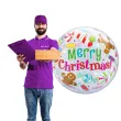 balon foliowy merry christmas qualatex bubbles 22 rnd