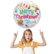balon foliowy merry christmas qualatex bubbles 22 rnd