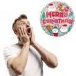 balon foliowy merry christmas renifery i mikolaje amscan 17 rnd