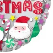 balon foliowy merry christmas renifery i mikolaje amscan 17 rnd