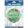 balon foliowy merry christmas swiateczne ozdoby mikolaj mix partypal 18 rnd