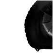 balon foliowy metalizowana cyfra 2 czarny partydeco 33 dgt