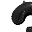 balon foliowy metalizowana cyfra 3 czarny partydeco 33 dgt
