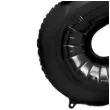 balon foliowy metalizowana cyfra 8 czarny partydeco 33 dgt