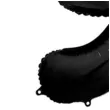 balon foliowy metalizowana cyfra 9 czarny partydeco 33 dgt