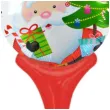 balon foliowy mikolaj z choinka i prezentem 18 hnd