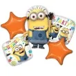 balon foliowy minionki party amscan zestaw