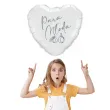 balon foliowy mloda para i obraczki bialo srebrny 18 hrt