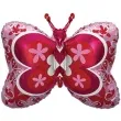 balon foliowy motyl deco rozowy flexmetal 35 shp
