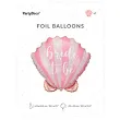 balon foliowy muszelka bride to be rozowy jasny partydeco 25 cali