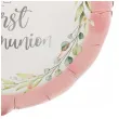 balon foliowy my first communion dekoracja na komunie swieta rozowy 18 rnd