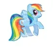 balon foliowy my little pony rainbow dash blekitny amscan 28 shp