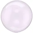 balon foliowy na urodziny wesele transparentna kula przezroczysta fioletowa crystal 16 orb