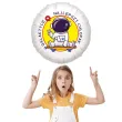 balon foliowy najlepszy chlopak w galaktyce bialy 18 rnd