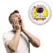 balon foliowy najlepszy chlopak w galaktyce bialy 18 rnd