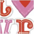 balon foliowy napis love holo grabo 46 shp