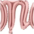 balon foliowy napis one rozowe zloto partydeco 26 shp