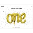balon foliowy napis one zloty partydeco 26 shp
