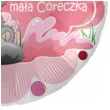 balon foliowy nasza mala coreczka rozowy premioloon 17 rnd