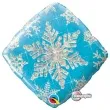 balon foliowy niebieski platek sniegu qualatex 18 sqr