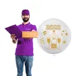 balon foliowy nowy rok 2022 zloty transparentny tuban 18 orb