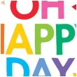 balon foliowy oh happy day qualatex 18 rnd