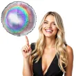 balon foliowy okrag holo srebrny grabo 18 rnd